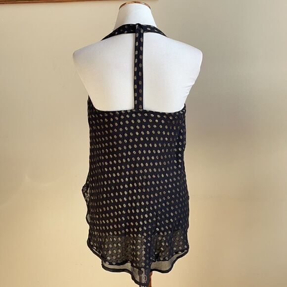 Anthropologie “Staring at Stars” Black & Metallic Racerback (Small) - Picture 4 of 16